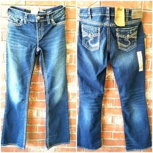 Women Silver Aiko Bootcut Jeans 33/32